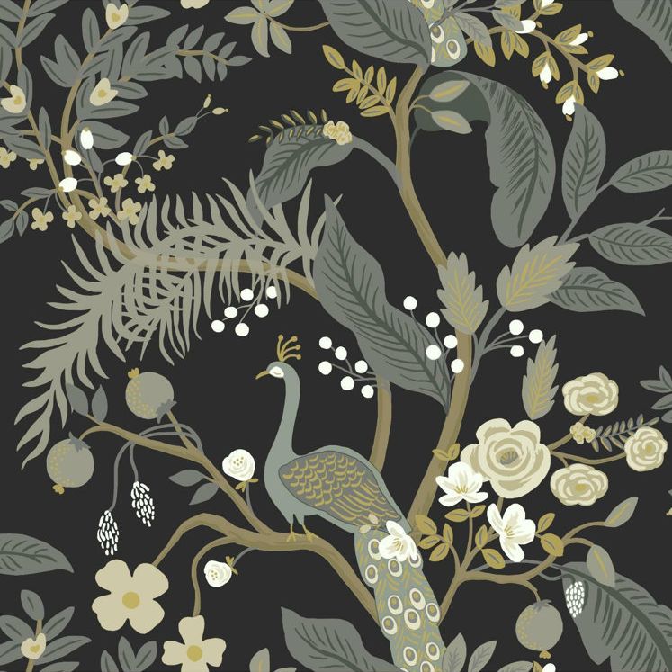 Rifle Paper Co. Peacock 27' X 27&amp;quot; Wallpaper Roll &amp;amp; Reviews | Wayfair