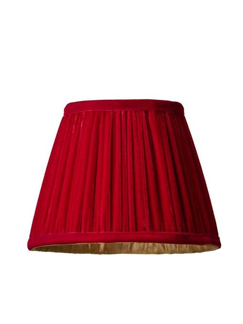 7 Inch Pendant Shade in Scarlet Silk Velvet