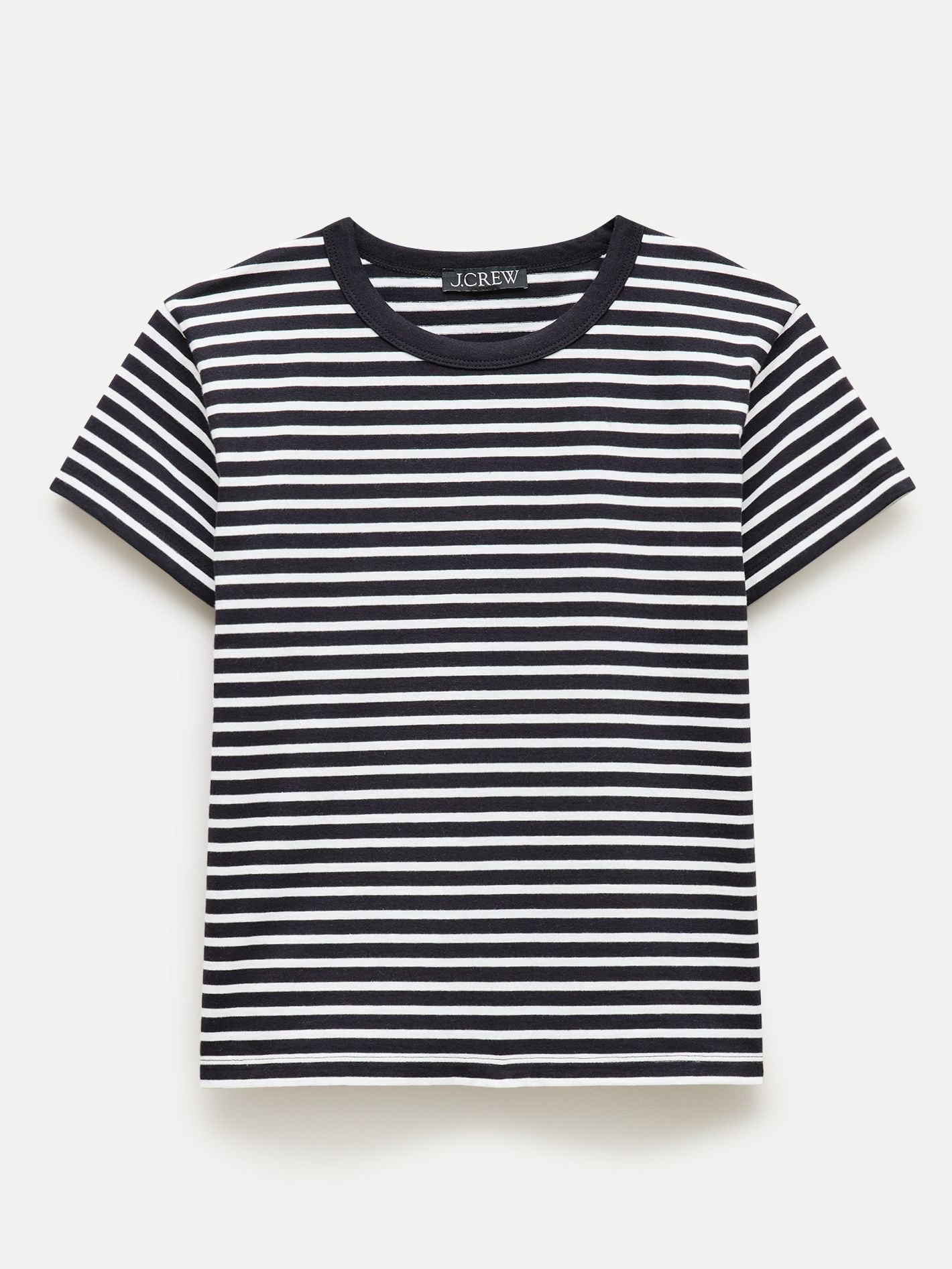 Boyfriend Jersey Classic-Fit T-Shirt in Stripe