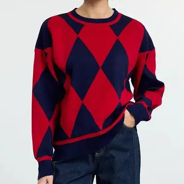 Argle knit jumper