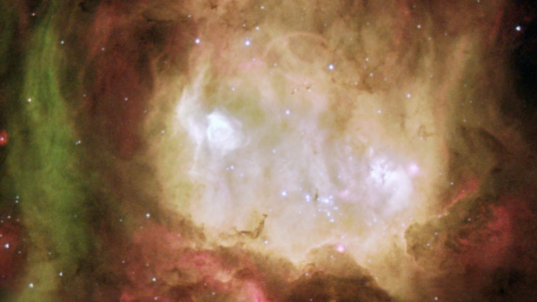 Nebula looks like a ghostly head.