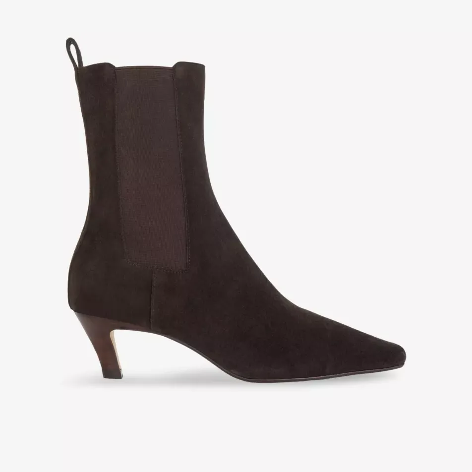 Odele Heeled Suede Chelsea Ankle Boots