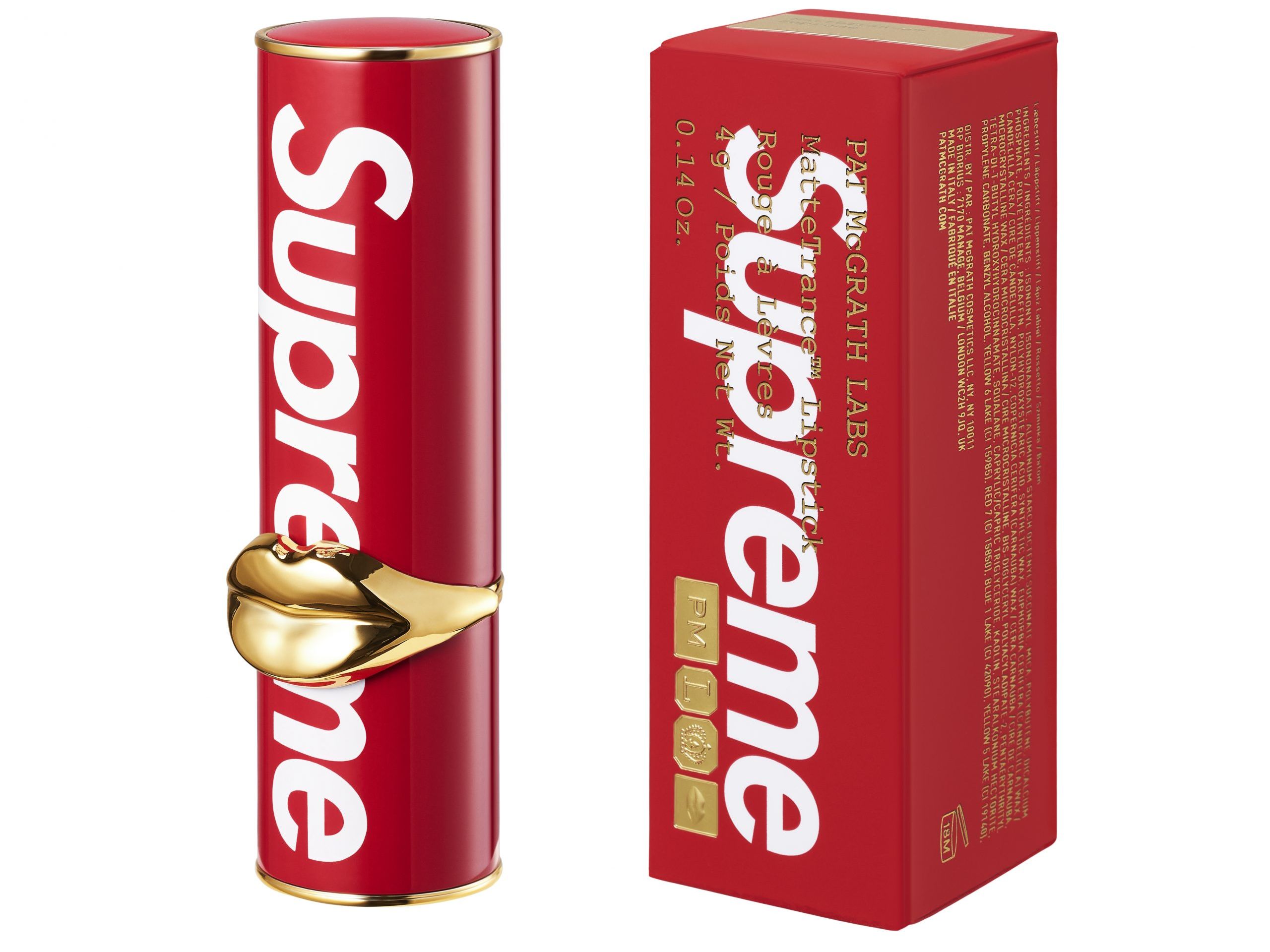 Pat McGrath x Supreme Launches First Ever Lipstick Today | Marie