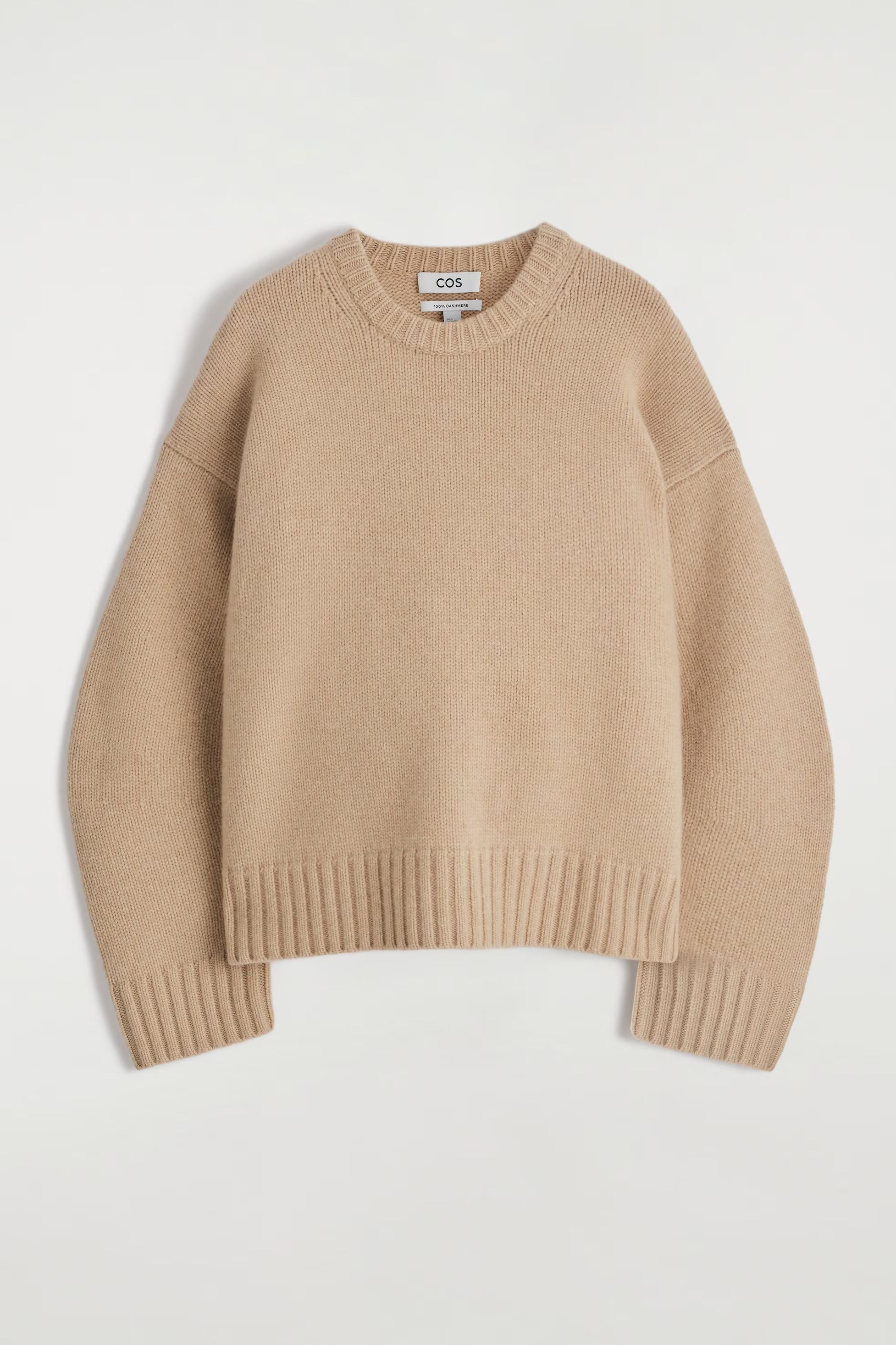 Cos CHUNKY PURE CASHMERE CREW-NECK SWEATER