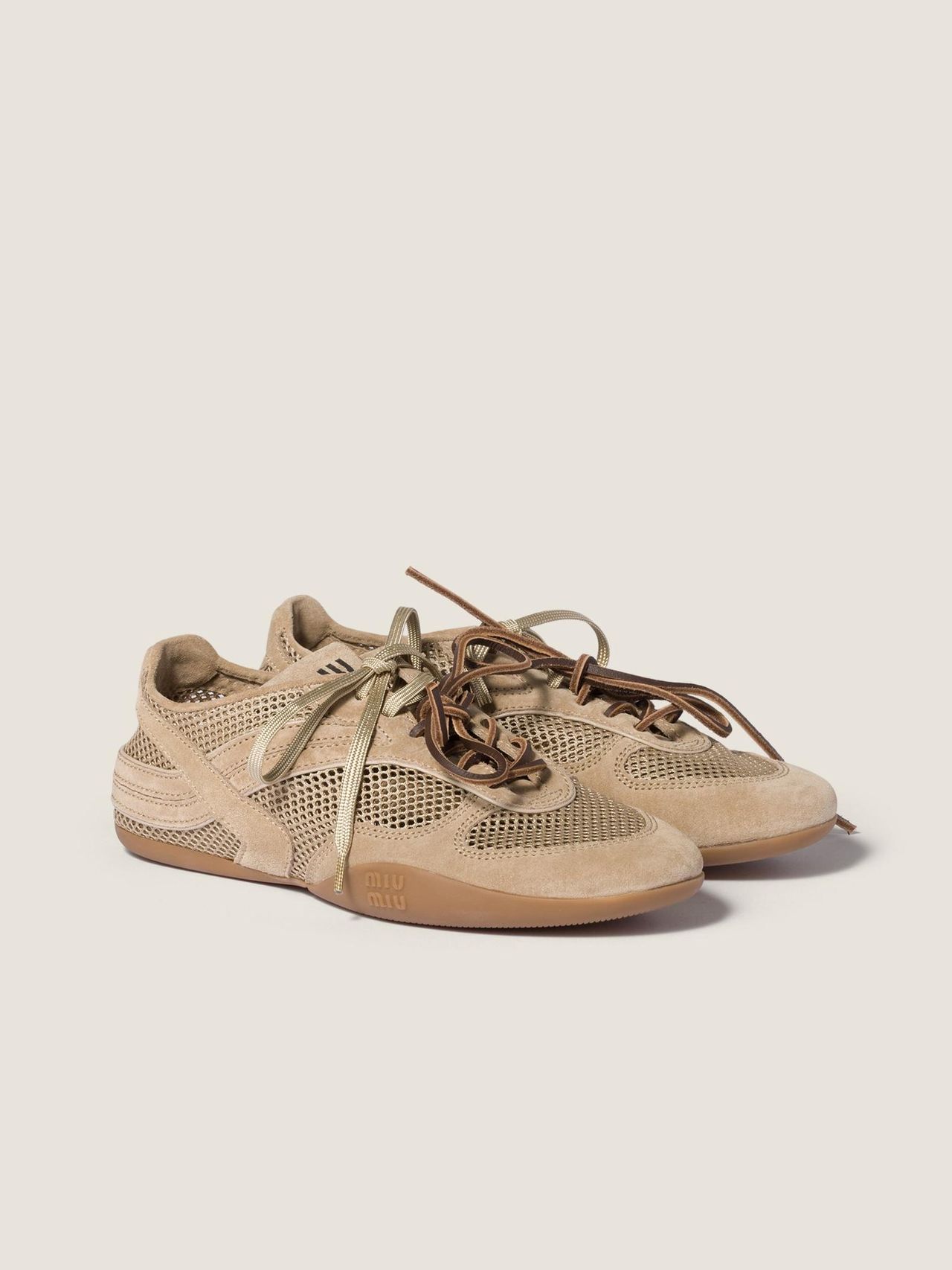 Gymnasium Mesh and Suede Sneakers