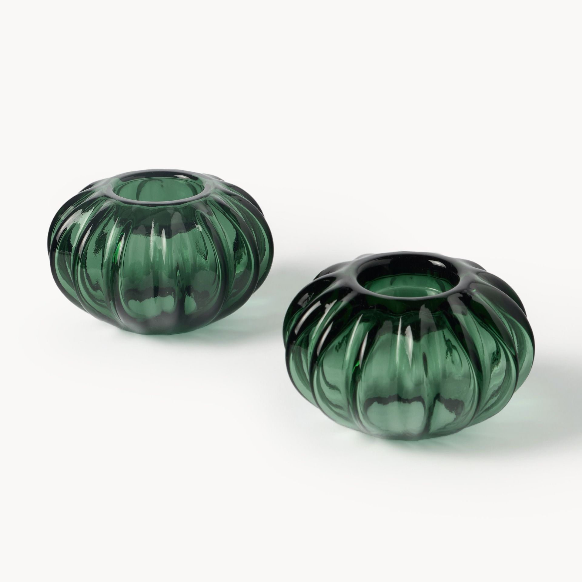 Westwing I Victoria Beckham, Mouth-Blown Tealight Holders Primrose, Set of 2