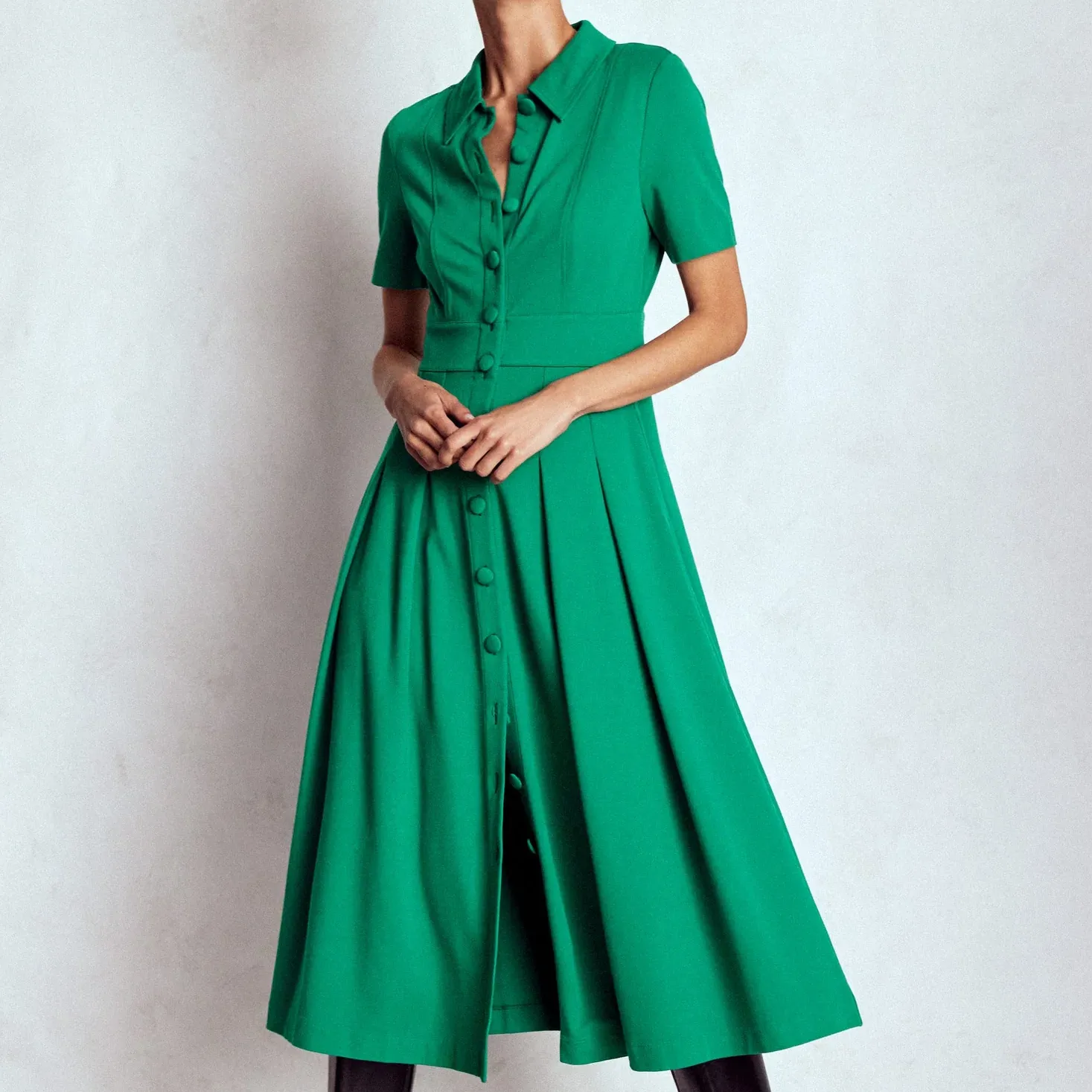 Boden Bridget Ponte Shirt Dress