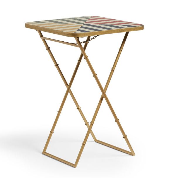 OKA, Joshuah Folding Side Table - Multi