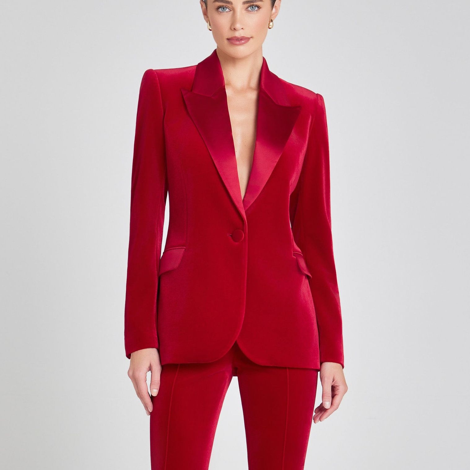 Beatrice Red Blazer