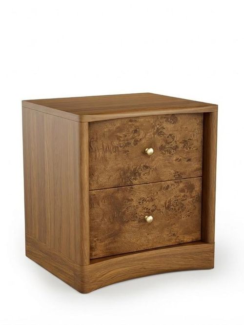 Burl Bedside Table