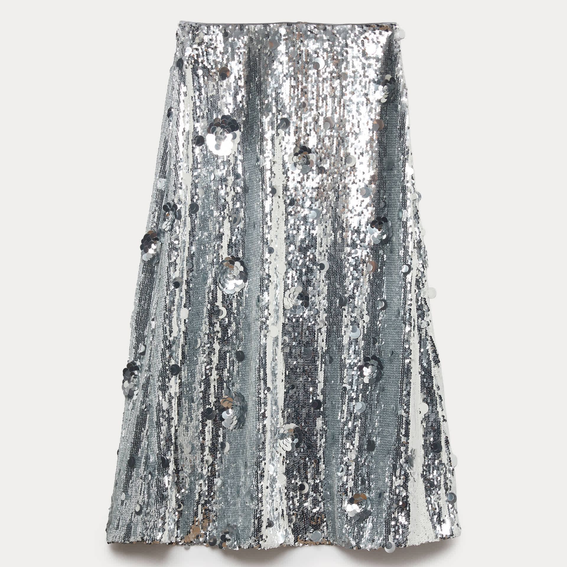 Sequin Midaxi A-Line Skirt