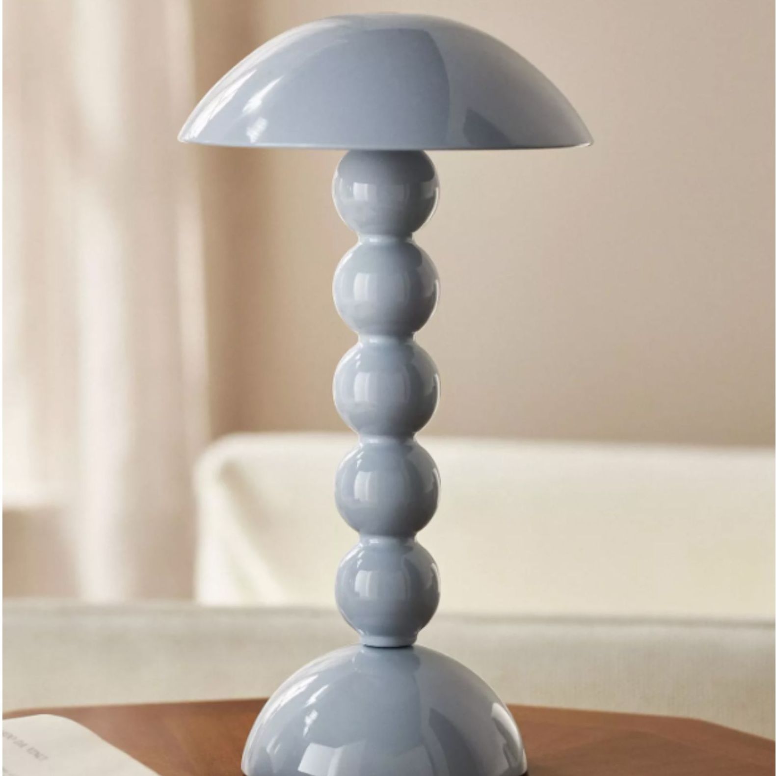 Addison Ross Bobbin Lacquered LED Cordless Rechargeable Table Lamp