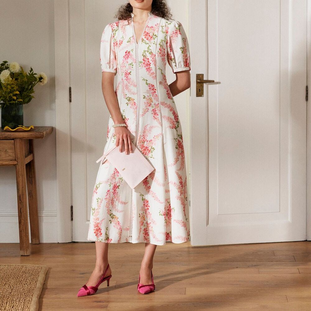 Matilda Trimmed Linen Dress