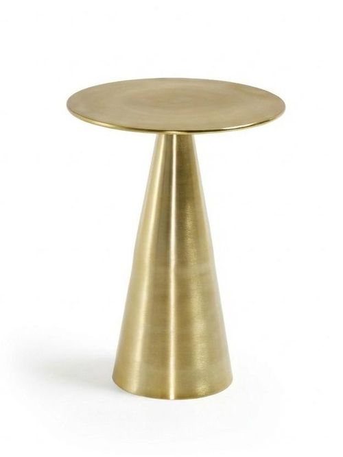 Rhet Metal Side Table With Gold Finish