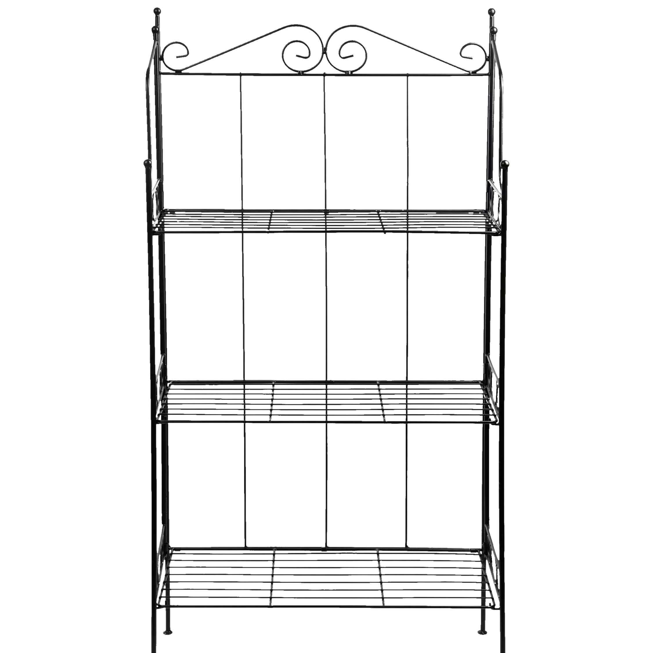 Fallen Fruits Folding 3 Tier Etagere Plant Stand, H109cm, Black