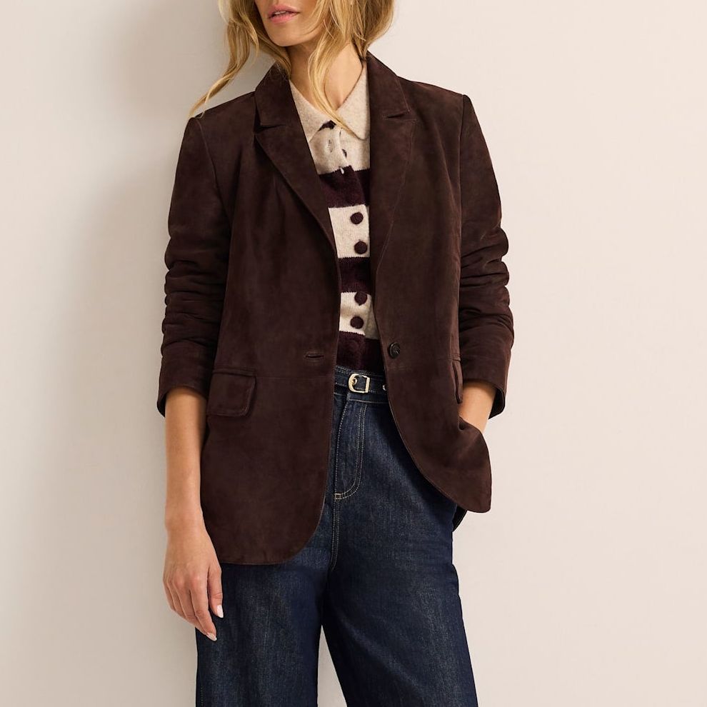 Brown Suede Blazer