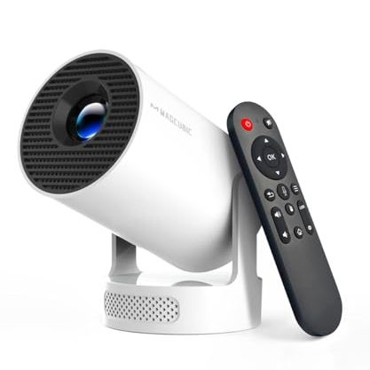 Magcubic Android 14 Mini Projector, 1080p Support Smart Projector With Wifi 6 and Bluetooth 5.4, 5w Soundbase Speaker, Auto Vertical Keystone 180&amp;deg; Rotatable Portable Video Projectors for Home Bedroom