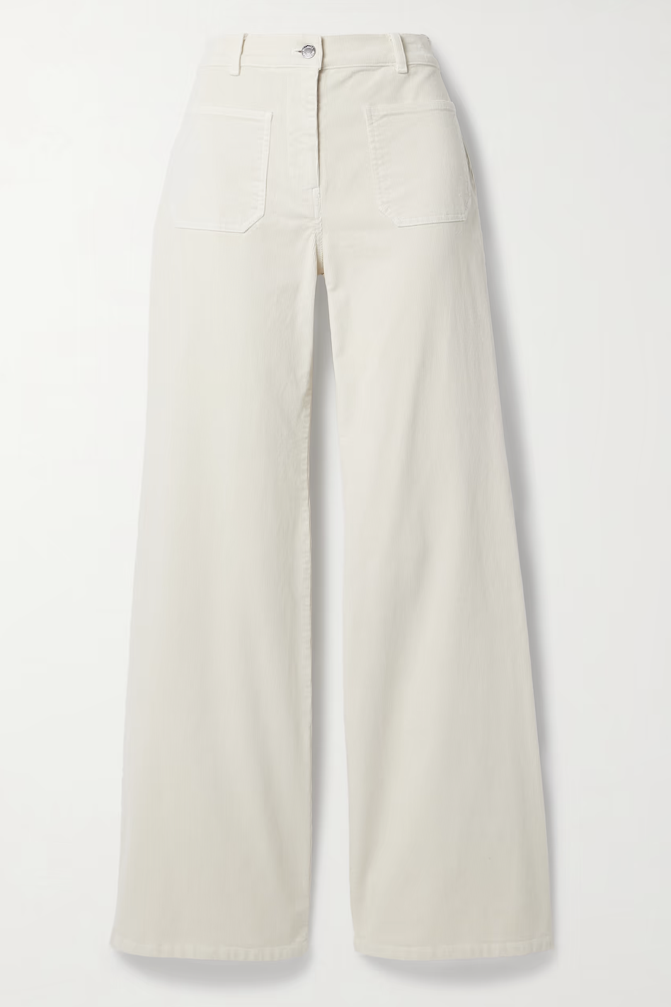 Florence Cotton-Blend Corduroy Flared Pants,