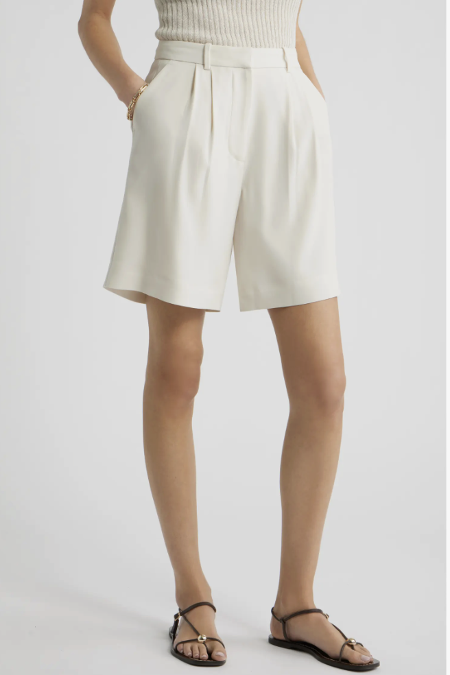 Nordstrom, Pleat Front Trouser Shorts (Were $100)