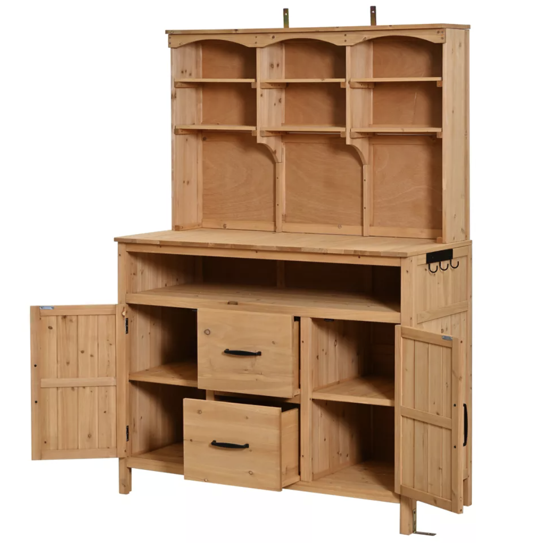 Modernluxe 65" Tall Fir Wood Potting Bench