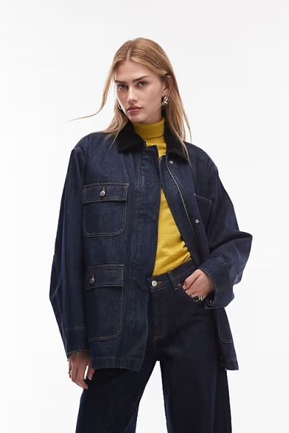 Arket Denim Oversized Workwear Barn Jacket