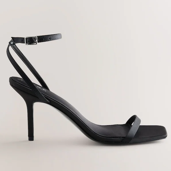 Next, Black Forever Comfort Heeled Sandals