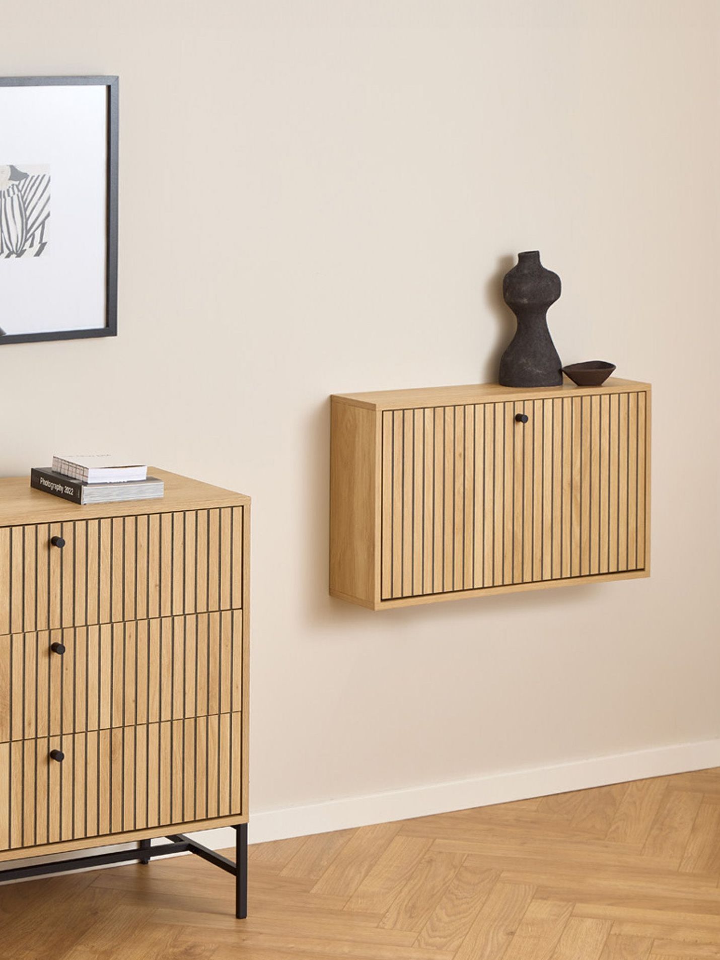 Wall-Mounted Shoe Cupboard Albany