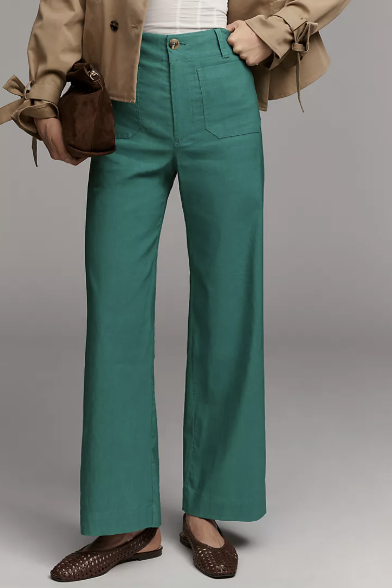 Anthropologie, The Colette Magic Fabric Full-Length Pants by Maeve