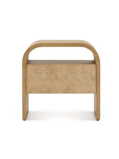 Crescent 1-Drawer Bedside Table