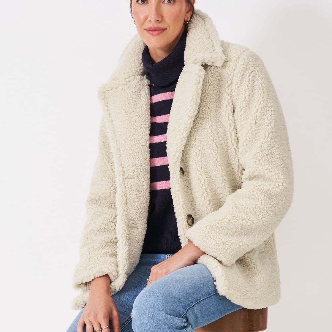 Borg Collared Peacoat