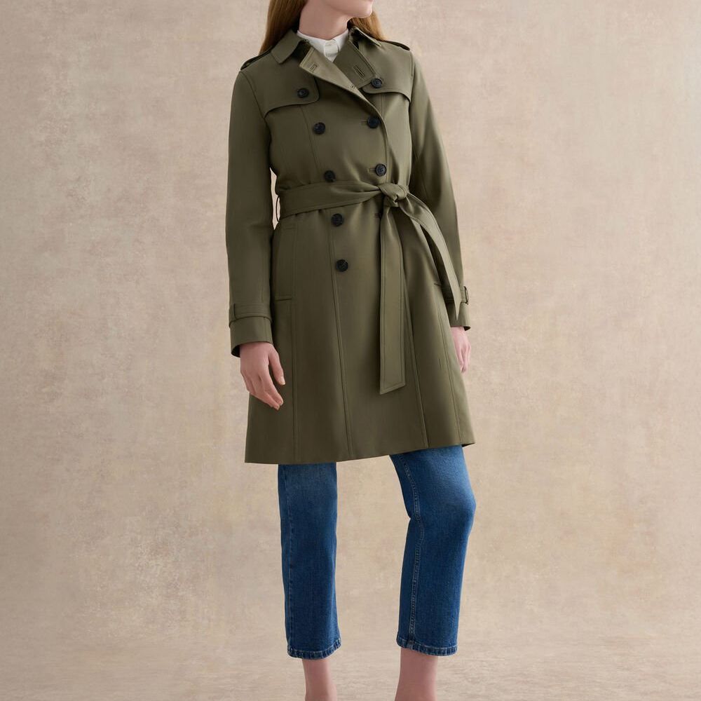 Skylar Shower Resistant Trench Coat