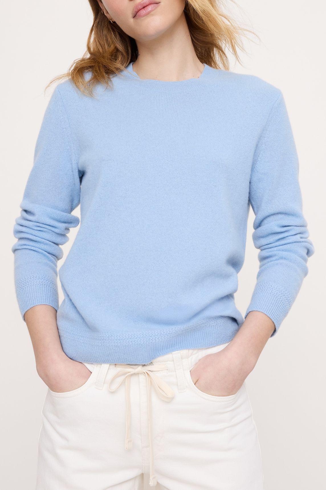 Lightweight Cashmere Crew-Neck Sweater