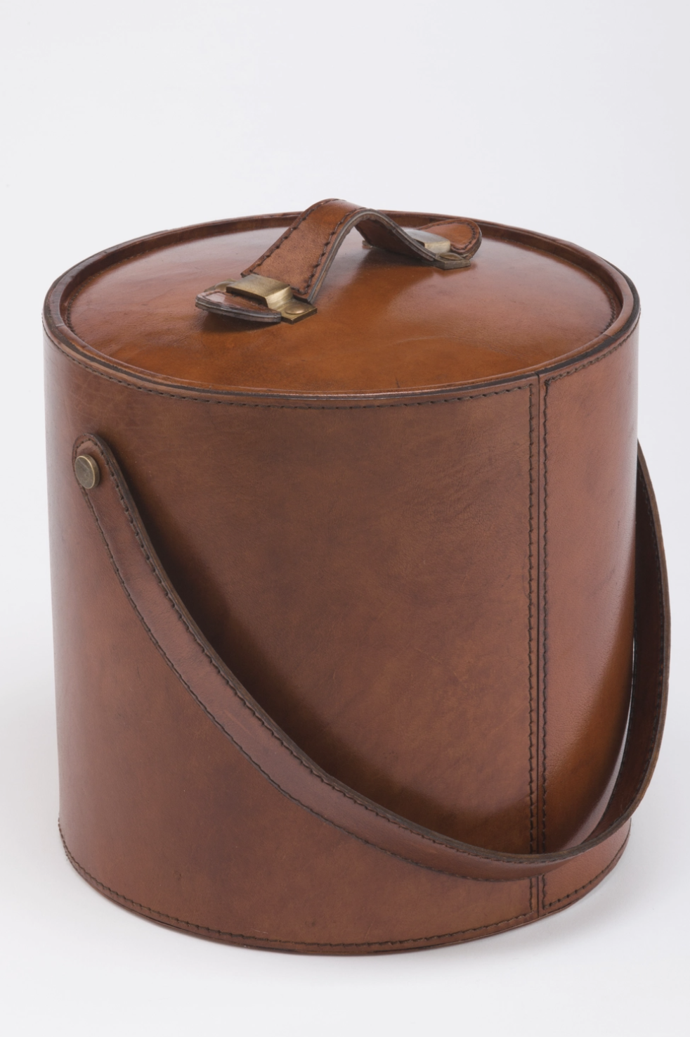 leather ice bucket