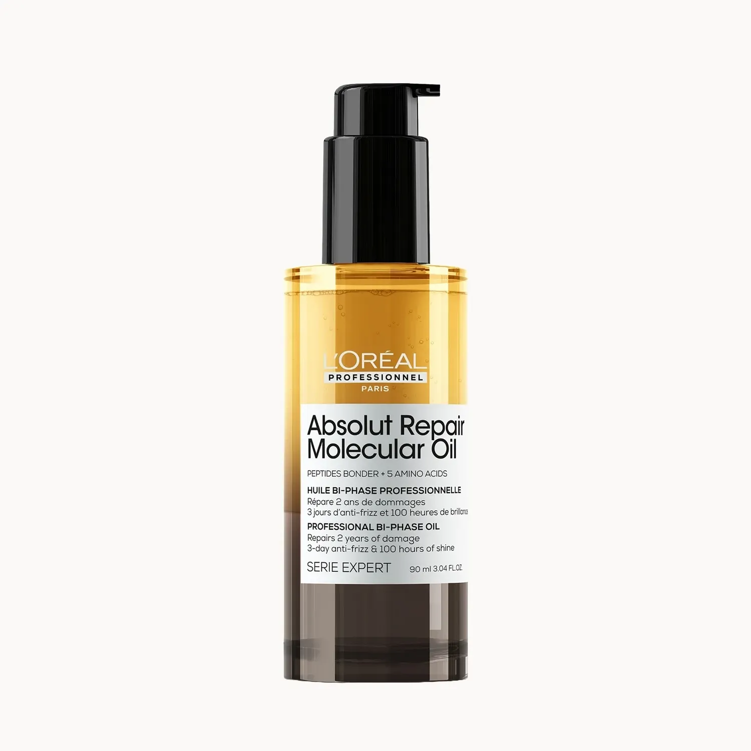 L'or&amp;eacute;al Professionnel Absolut Repair Molecular Bi-Phase Hair Oil for Damaged Hair 90ml, High Shine &amp;amp; Molecular Repair