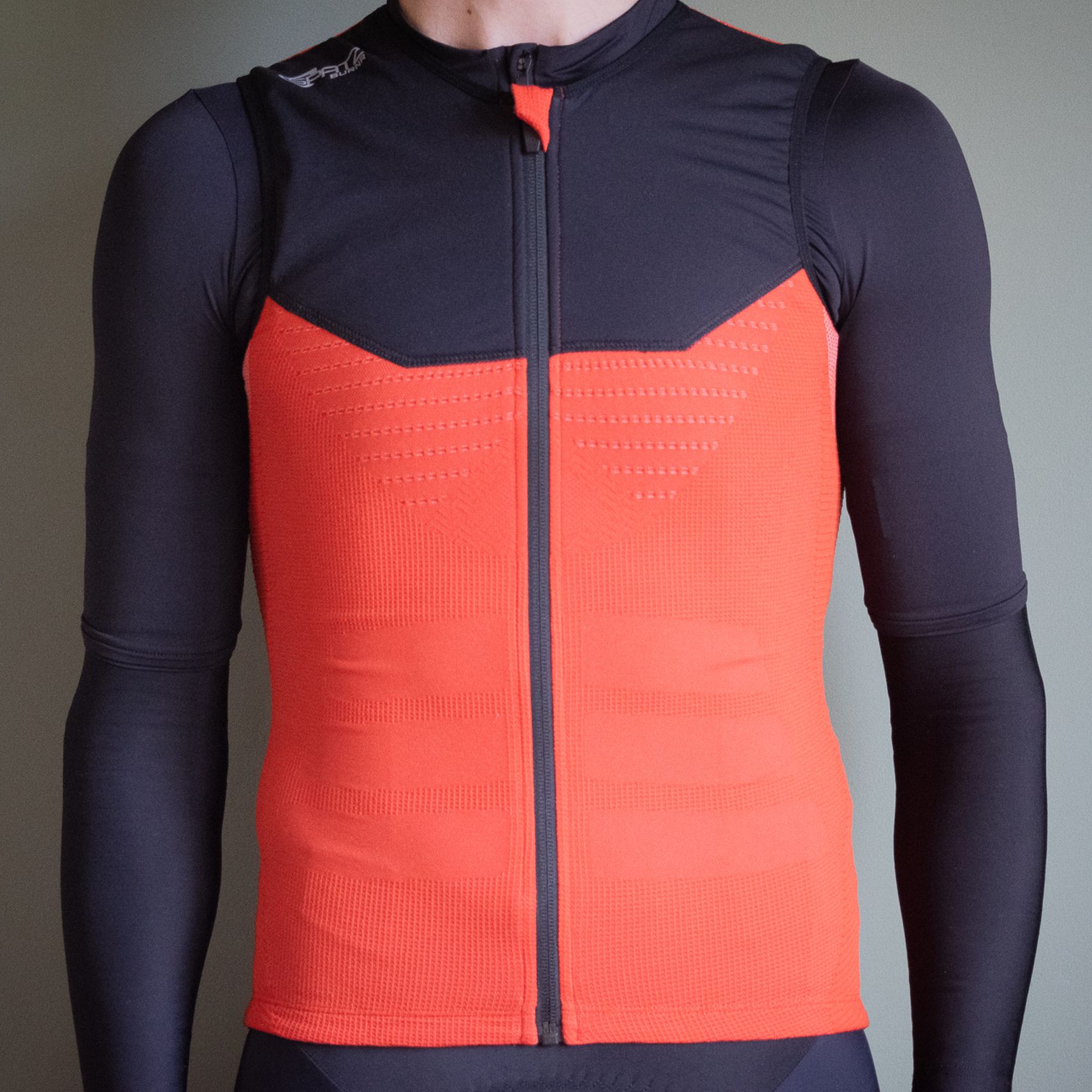 Spatz BurnR in black and orange pictured against a plain grey background