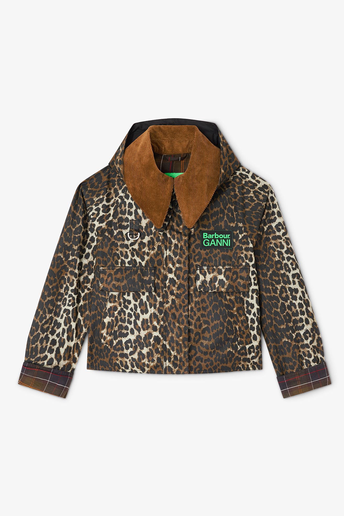 Barbour x Ganni animal print jacket