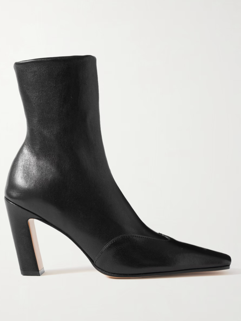 Khaite, Nevada Leather Ankle Boots