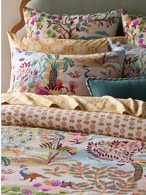 The Printed Cotton-Slub Duvet Cover