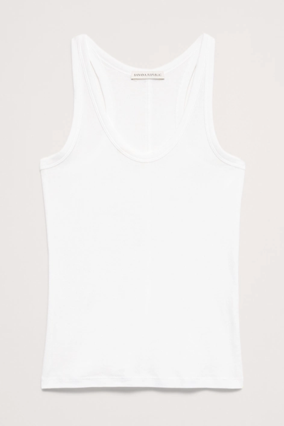 Banana Republic, Airy Cotton Scoop-Neck Tank