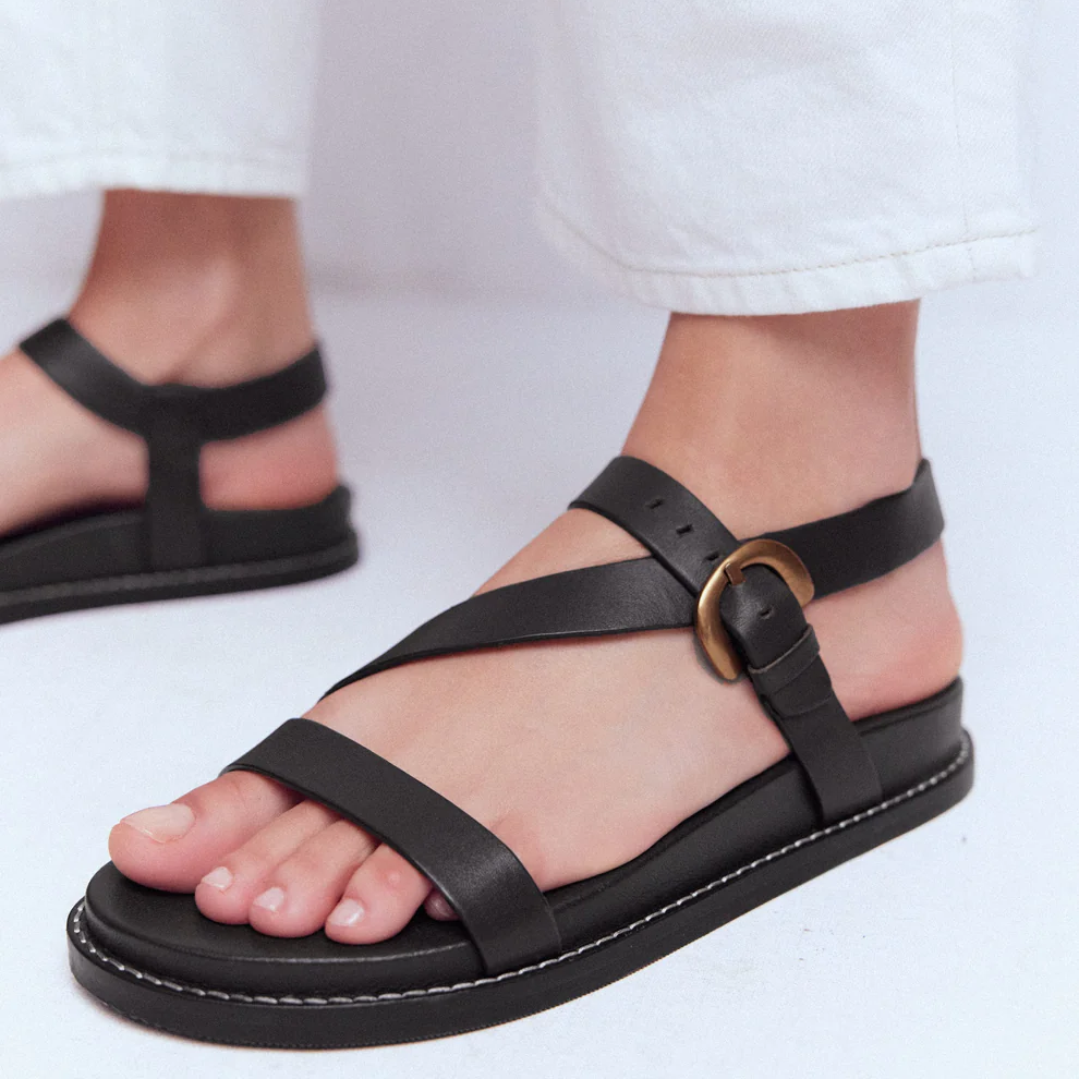 Boden, Asymmetric Strappy Sandal