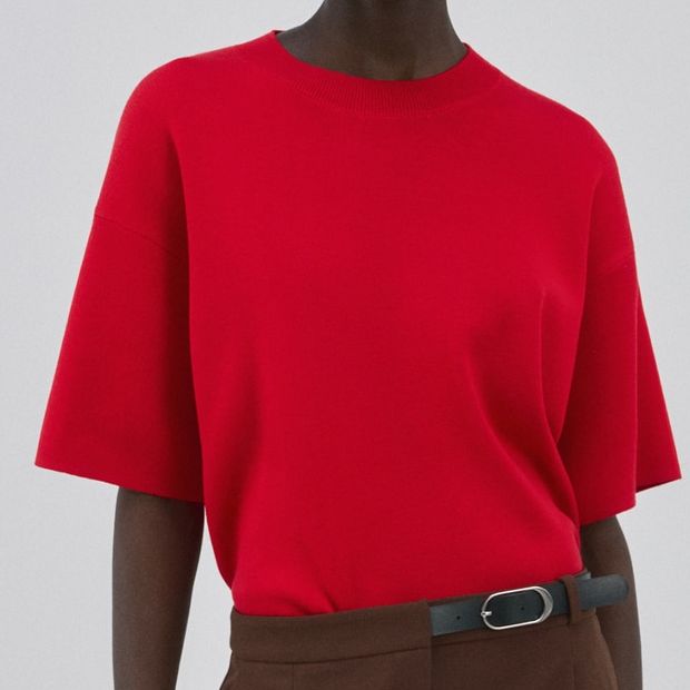 Oversize Short Sleeve Sweater - Women | Mango United Kingdom