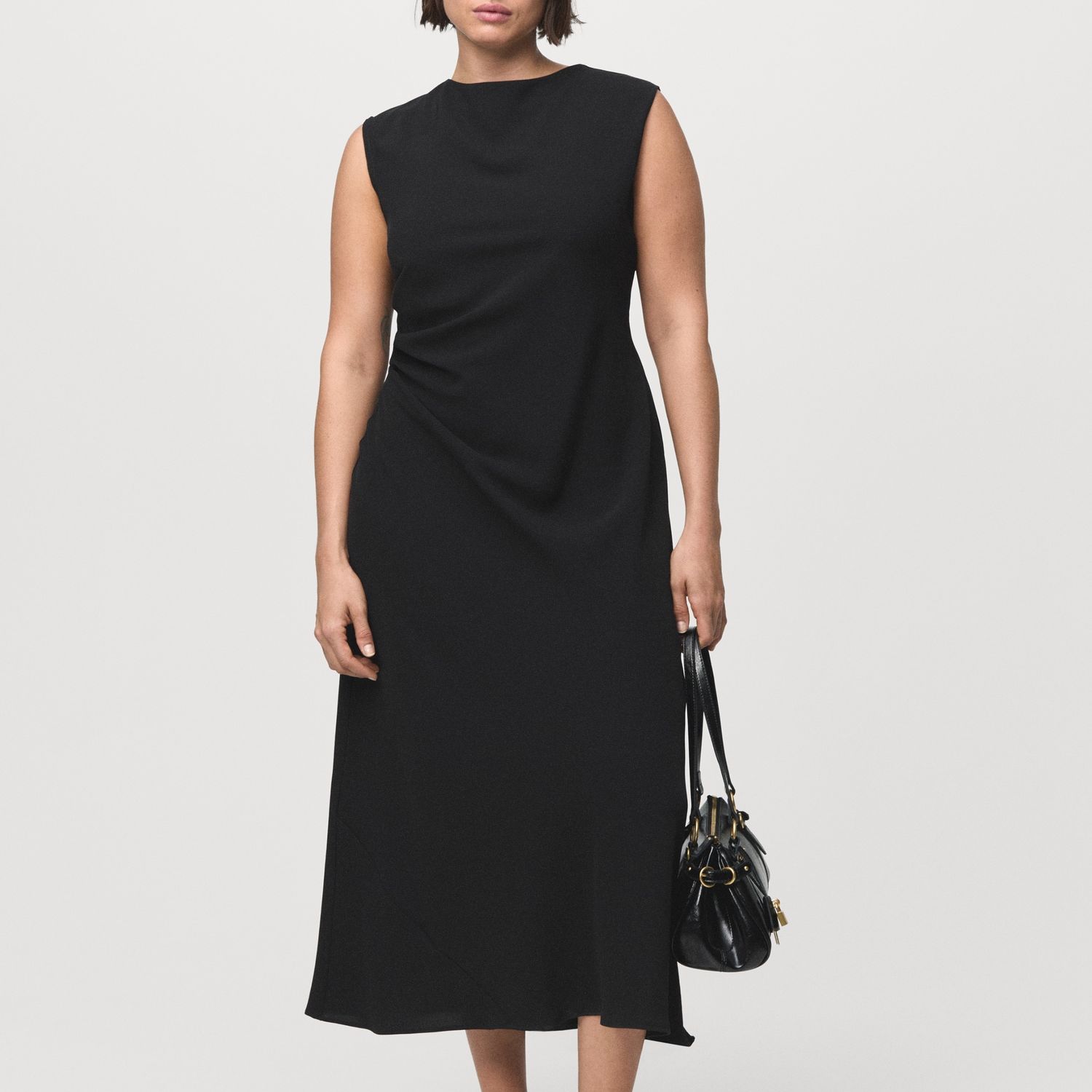 Ruched Midi Dress - Women | Mango United Kingdom