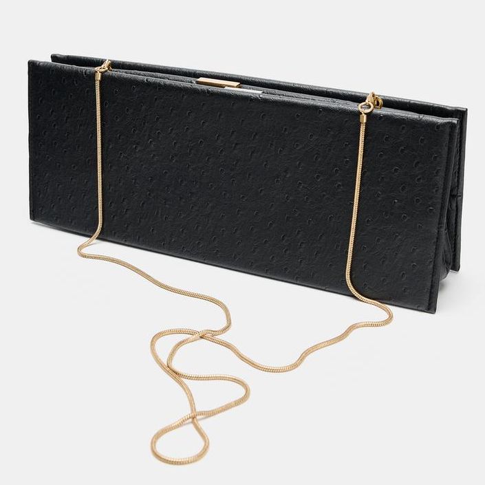 Zara Embossed Long Strap Clutch