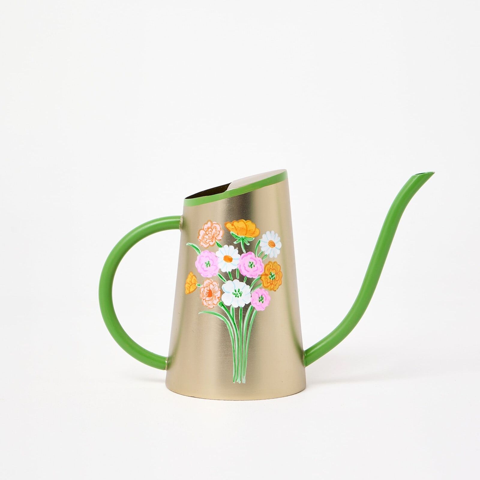 Gold Bouquet Floral Watering Can | Oliver Bonas