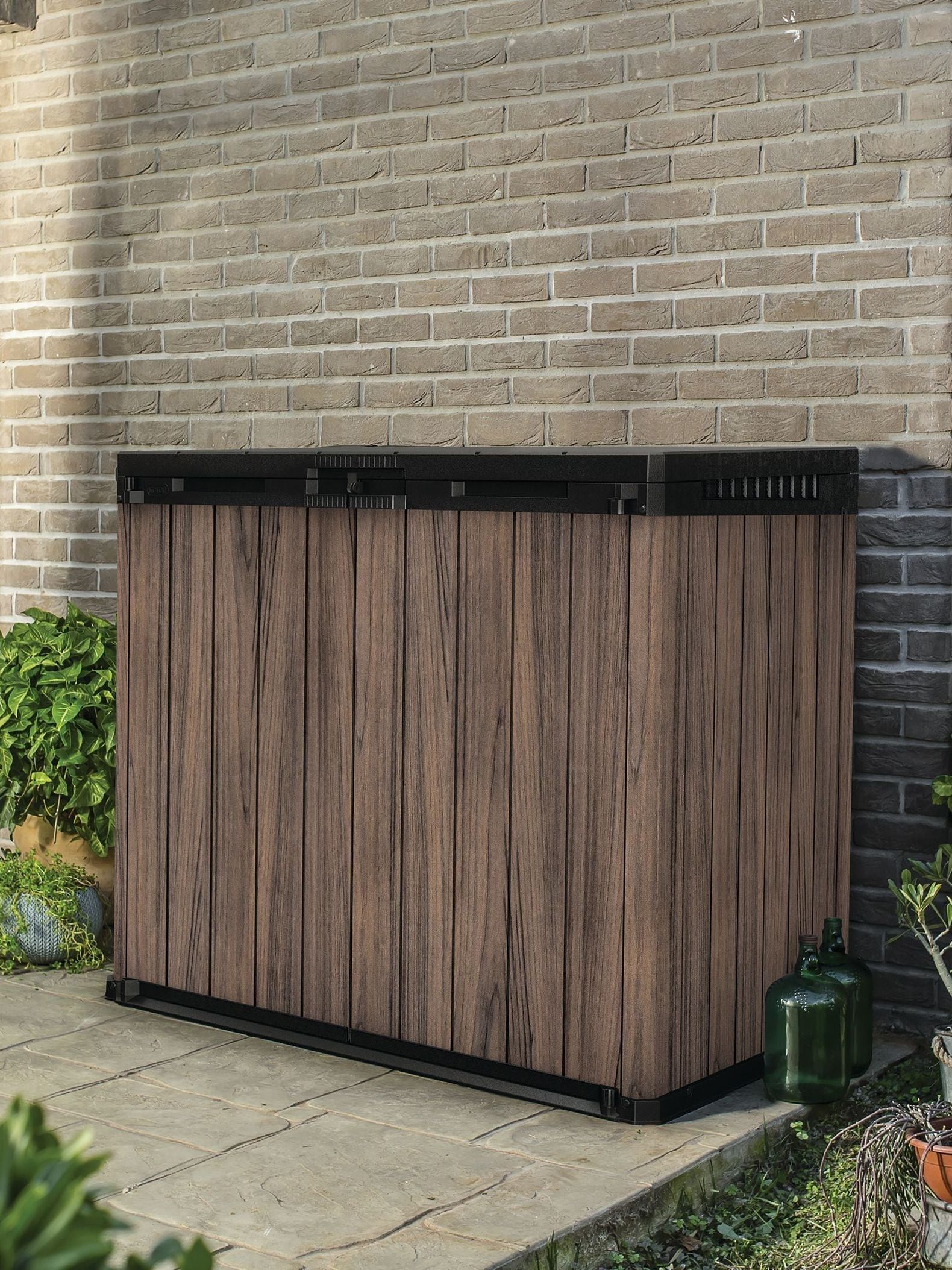 Keter Rosewood Brown Store It Out Darwin 1150l Garden Storage Box - Size One