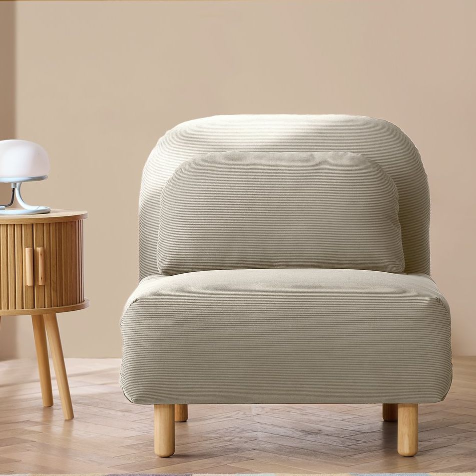 Habitat Benji Single Fabric Chairbed - Natural