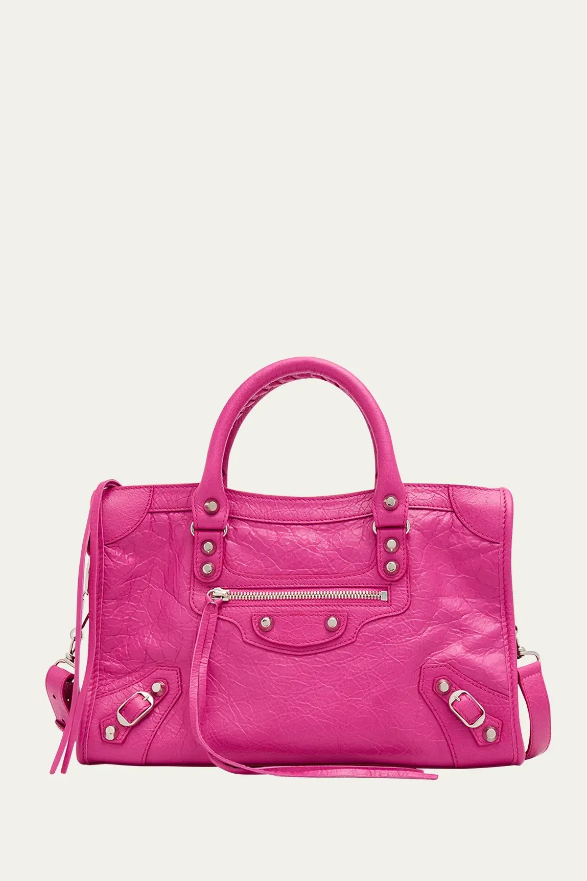 Balenciaga, Le City Small Lambskin Top-Handle Bag