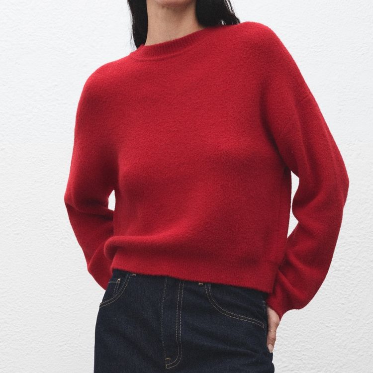 Round-Neck Knitted Sweater - Women | Mango United Kingdom