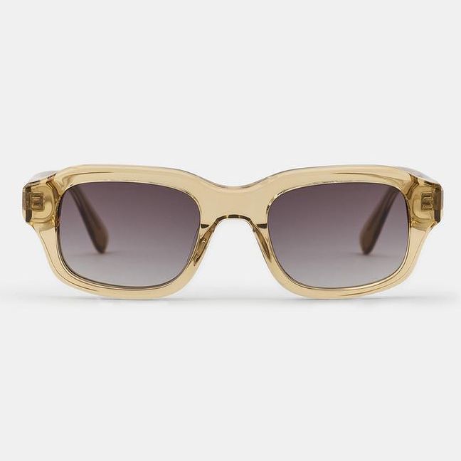 Zara Brown Acetate Rectangular Sunglasses