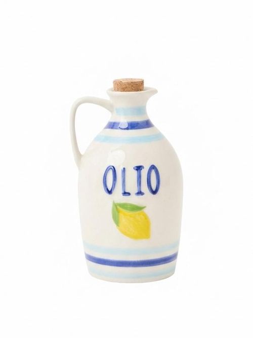 Lemon Ceramic Oil Bottle